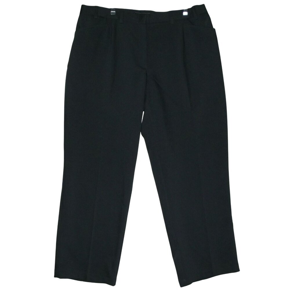 oobe Pants Womens Plus Size 28 x 31" Gray Flat Front straight leg Uniform Work